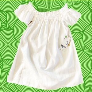 Smym White Woodstock Off-Shoulder tunic size S